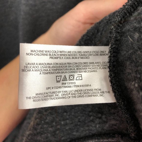 *SOLD* Orvis Grey Fleece Lined Long Sleeve Pullover XXL - Picture 9 of 9